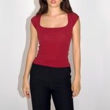 SCG MADE | Basic Cap Sleeve Square Neck Cotton Baby Tee
