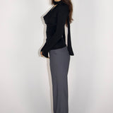 Sadie Cowl-neck Scarf Long Sleeve Top