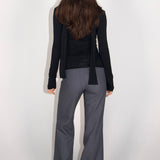 Sadie Cowl-neck Scarf Long Sleeve Top