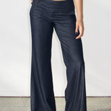 SCG MADE | Evelyn Low-rise Tencel Jeans in Dark Blue (Petite)