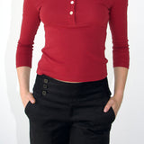 SCG MADE| Jamie 3/4 sleeves henley top