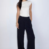 SCG MADE |Everyday Favourite Mid-rise Striped Trousers