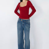 SCG MADE | Rita Low-rise Jeans in Medium wash