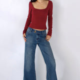 SCG MADE | Rita Low-rise Jeans in Medium wash