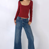 SCG MADE | Margaux Long Sleeve Square Neck Top