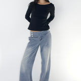 SCG MADE | Evelyn Low-rise Jeans in Light wash