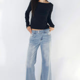 SCG MADE | Rita Low-rise Jeans in Light wash