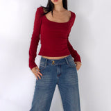 SCG MADE | Margaux Long Sleeve Square Neck Top