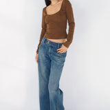 SCG MADE | Margaux Long Sleeve Square Neck Top