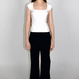 SCG MADE | Basic Cap Sleeve Square Neck Baby Tee
