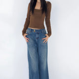 SCG MADE | Margaux Long Sleeve Square Neck Top