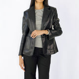 SCG MADE | Sloane Faux Leather Blazer