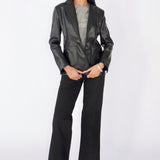 SCG MADE | Sloane Faux Leather Blazer