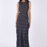 SCG MADE |Caroline Cupro-blended Polka Dot Maxi Dress