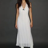 SCG MADE |Aster halter neck midi dress