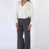 SCG MADE | Noir Lace-Back Ruched Blouse