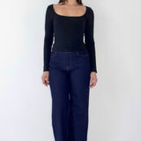 SCG MADE | Margaux Long Sleeve Square Neck Top