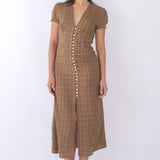 SCG MADE |Sera Button-Front Midi Dress