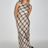 SCG MADE |Caroline Plaid Maxi Dress