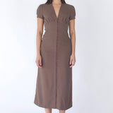 SCG MADE |Sera Button-Front Midi Dress