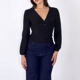 SCG MADE | Vivien Button Front Blouse