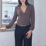 SCG MADE | Vivien Button Front Blouse