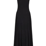 SCG MADE |Rene Boatneck Cupro-blended Maxi Dress