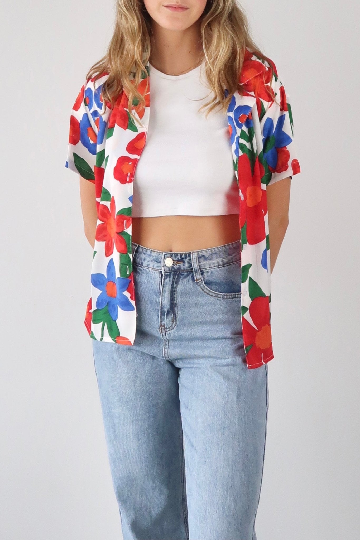 Haiwaii floral button down shirt - SCG_COLLECTIONS
