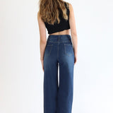 Mid Rise dad jeans in mid vintage blue - SCG_COLLECTIONSBottom