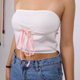 SCG MADE |Dorothea Pointelle Tube Top - SCG_COLLECTIONSTop