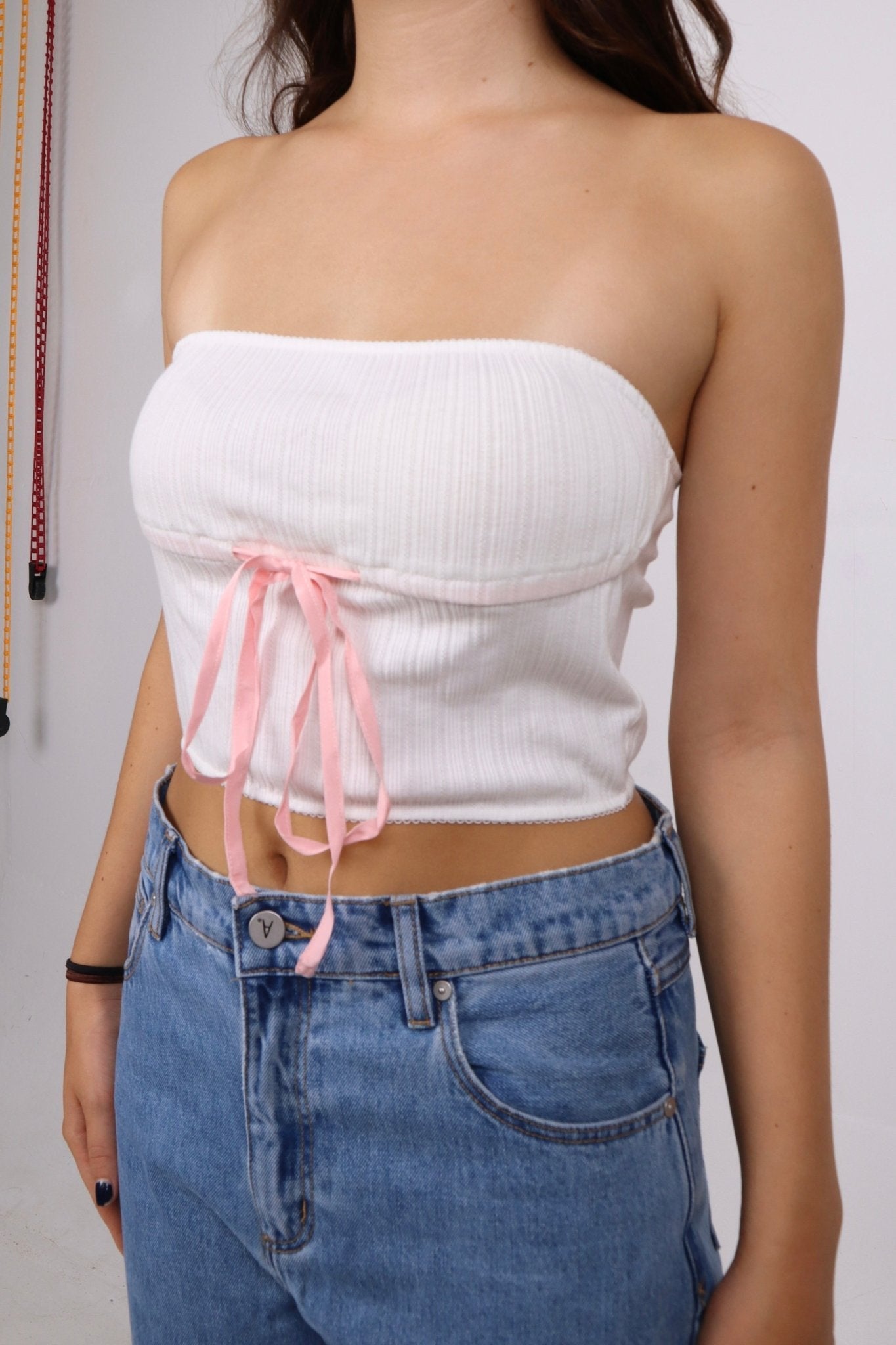SCG MADE |Dorothea Pointelle Tube Top - SCG_COLLECTIONSTop