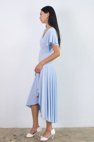 Camille Asym Bamboo Drape Dress