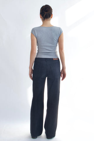 Basic Cap Sleeve Square Neck Cotton Baby Tee