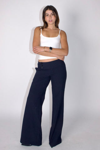 Evelyn Low-rise Striped Trousers