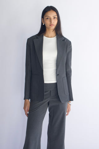 Sloane Tailored Wool Blend Blazer