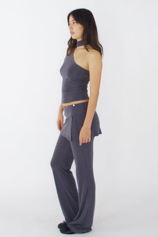 Sonia Cupro-blended One-Shoulder Top