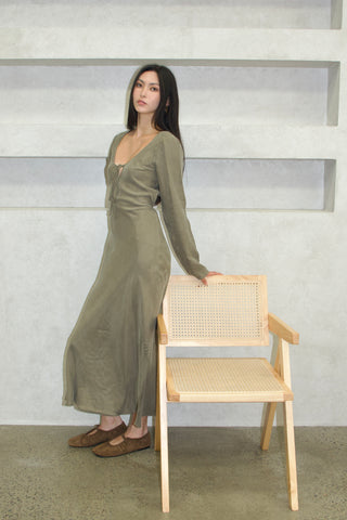 Solène Cupro-blended Maxi Dress