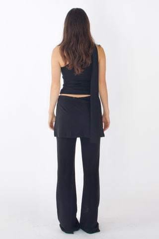 Sonia Cupro-blended One-Shoulder Top