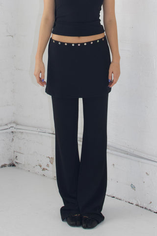 Sonia Low-rise Layered Skirt Pants