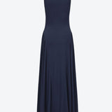 SCG MADE |Rene Boatneck Cupro-blended Maxi Dress