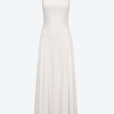 SCG MADE |Rene Boatneck Cupro-blended Maxi Dress