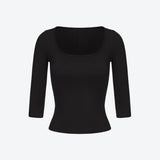 SCG MADE | Frankie square neck 3/4 sleeve top
