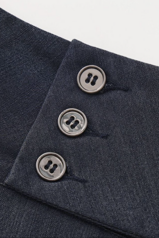 Evelyn Low-rise Tencel Jeans in Dark Blue