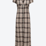 Plaid dress on a white background