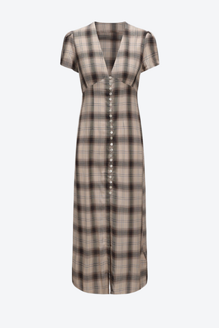 Plaid dress on a white background