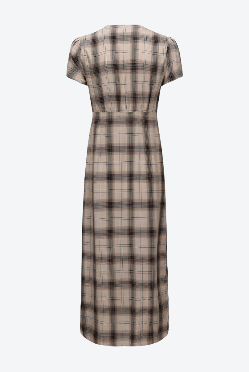 Plaid dress on a white background
