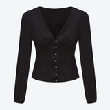 SCG MADE | Vivien Button Front Blouse