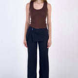 SCG MADE |Tierra Low-rise Striped Layer Pants