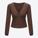SCG MADE | Vivien Button Front Blouse