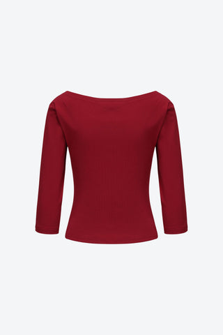 Clara 90s Basic 3/4 Sleeve Top